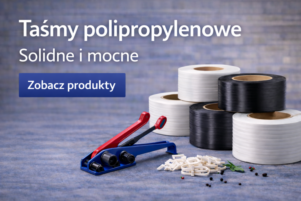 Taśmy polipropylenowe do pakowania kartonów i przesyłek