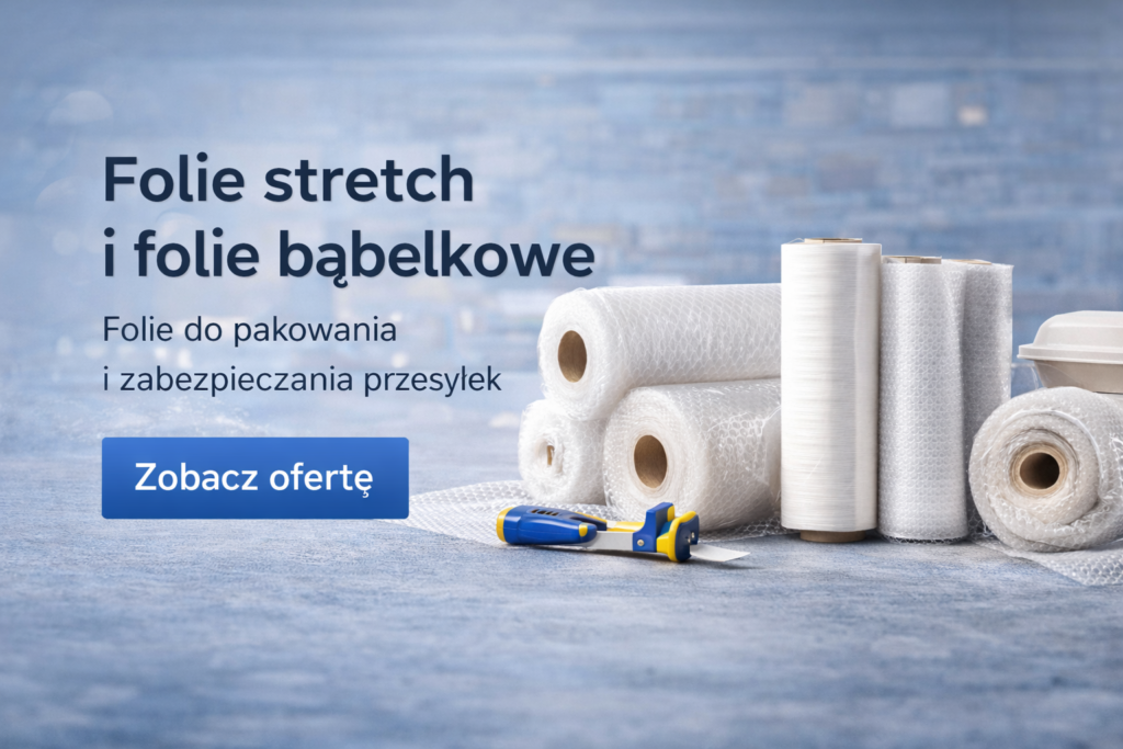 Folie do pakowania – folia stretch i folia bąbelkowa do zabezpieczania przesyłek