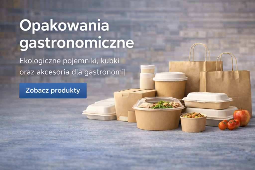 Ekologiczne opakowania gastronomiczne z pulpy trzcinowej jak i również papierowe 